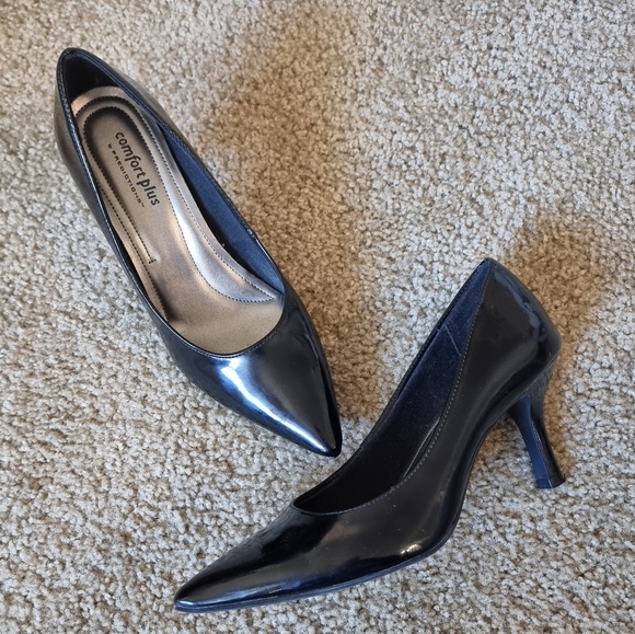 Comfort plus by predictions black stilleto heels size 6.5 - Picture 1 of 8